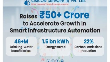 Business News | CIMCON Software (India) Pvt. Ltd. Raises ₹50+ Crore to Accelerate Growth in Smart Infrastructure Automation