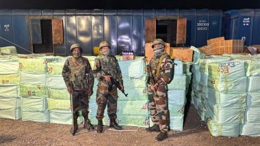 India News | Tripura: Assam Rifles, Customs and GRP Seize Massive Quantity of Codeine-based Syrup at Jirania Railway Station
