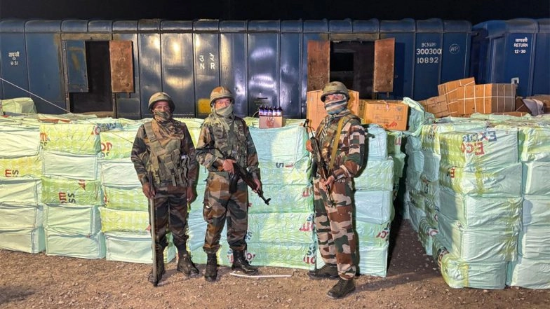 India News | Tripura: Assam Rifles, Customs and GRP Seize Massive Quantity of Codeine-based Syrup at Jirania Railway Station
