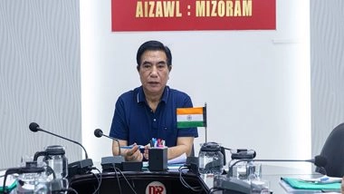 India News | Mizoram CM Lays Foundation Stone for Working Women's Hostel at Khatla