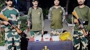 India News | BSF Recovers One Packet of Heroin, Pistol in Punjab