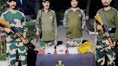 India News | BSF Recovers One Packet of Heroin, Pistol in Punjab