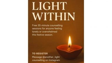 Business News | Another Light Counselling Spreads Warmth This Diwali with Free Sessions for Those Facing Loneliness
