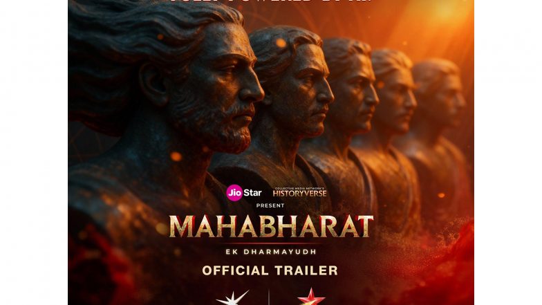 Business News | Jiostar and Collective Media Network Partner to Launch Mahabharat: Ek Dharmayudh, the First Ever Ai-Powered Premium Entertainment Series India Has Seen