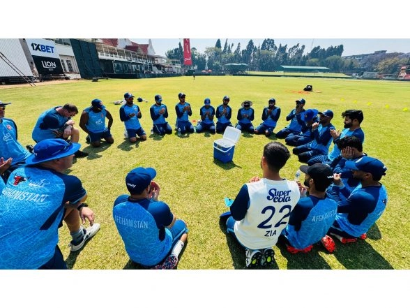 Sports News | Afghanistan Team Pays Tribute to Victims of Paktika Airstrike Before Zimbabwe Test