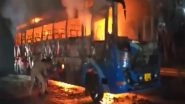 India News | Bus Catches Fire on NH34 in Bulandshahr's Khurja Dehat Area; No Casualties Reported