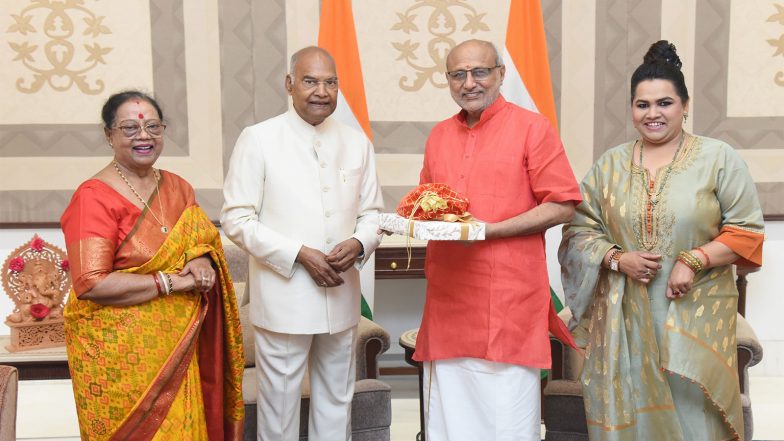 India News | VP Meets Former President Ram Nath Kovind, Exchange Diwali Greetings