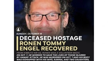 World News | Israel Recieves 11th Deceased Hostage from Hamas