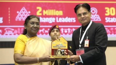 India News | Ministry of Women and Child Development Receives Award for Outstanding Contribution to Implementation of PMJANMAN