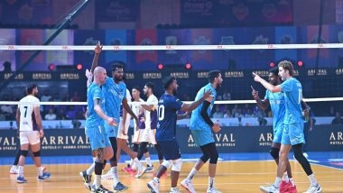 Sports News | PVL 2025: Goa Guardians Pull off Spectacular 3-2 Comeback Against Delhi Toofans
