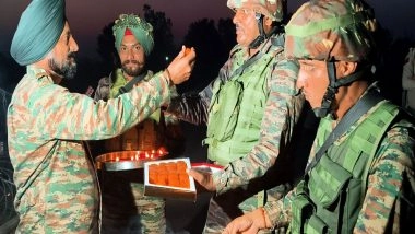 India News | J-K: Indian Army Battalion of Krishna Ghati Brigade Celebrates Diwali with Civilians in Poonch