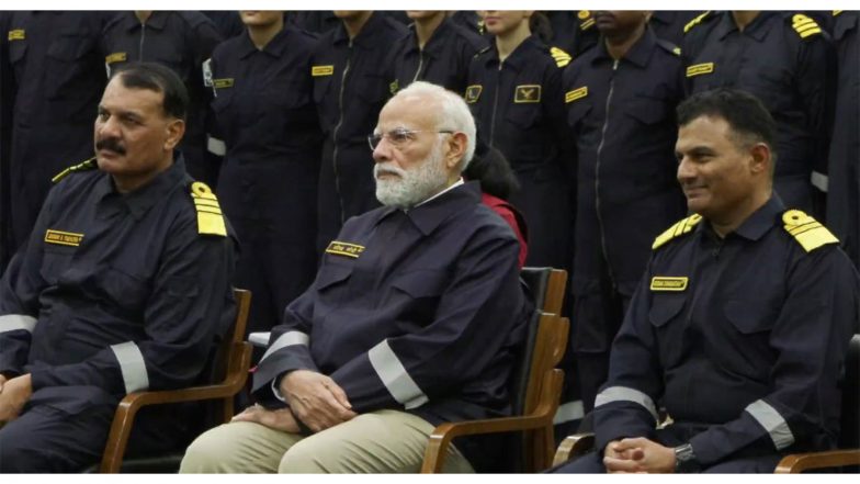 India News | 'Kasam Sindoor Ki' Will Remain Etched in My Memory: PM Modi on Attending Cultural Event, Bada Khana Onboard INS Vikrant