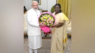 India News | PM Modi Calls on President Droupadi Murmu, Shares Diwali Greetings