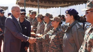 India News | Ladakh LG Kavinder Celebrates Diwali with Army Personnel, Hails Their Contribution in Safeguarding Border Areas