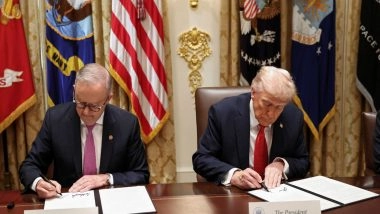 World News | US, Australia Sign Billion-dollar Deals on Critical Minerals, Defence Cooperation