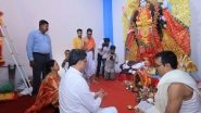 India News | Tripura CM Manik Saha Joins Kali Puja Celebrations with Police Officials