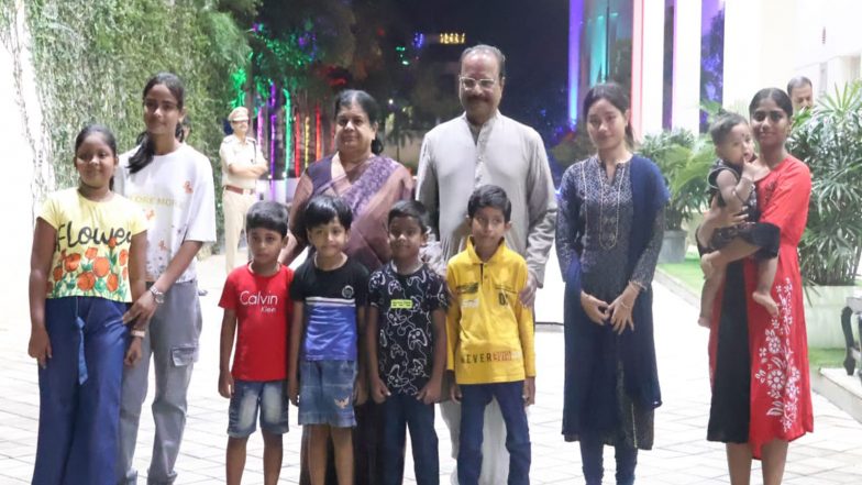 India News | Tripura Governor Indra Sena Reddy Nallu Celebrates Diwali with Children at Agartala Raj Bhavan