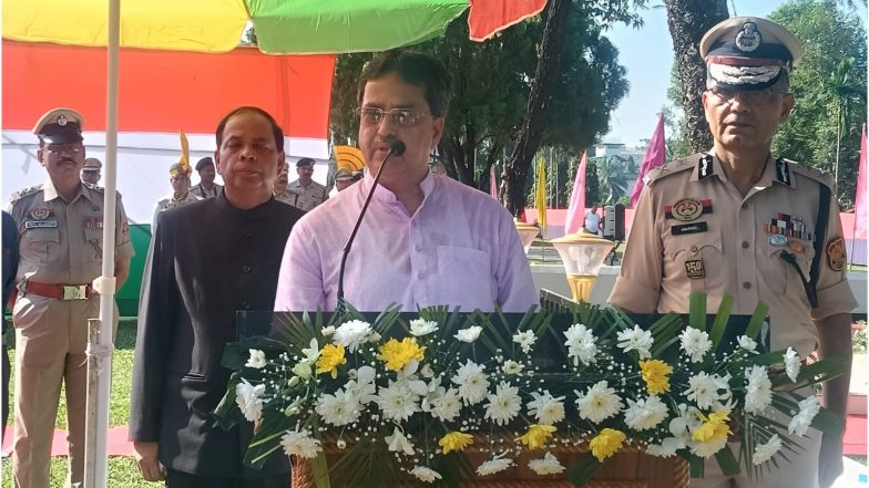 India News | Tripura CM Manik Saha Pays Tribute to Brave Police Personnel on Commemoration Day