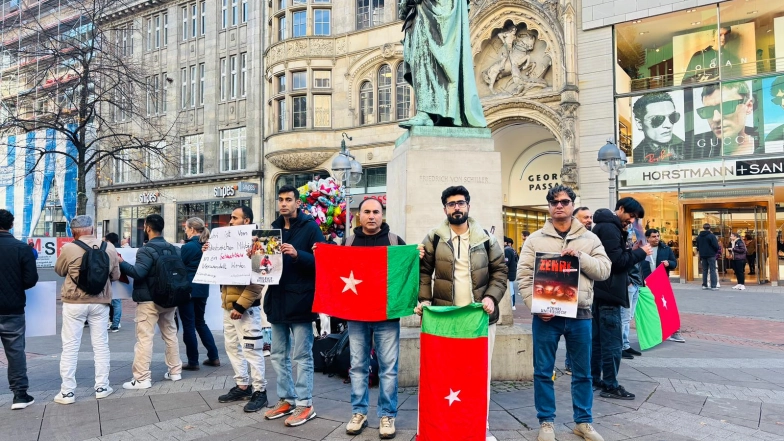 World News | Baloch National Movement Stages Protest in Germany, Accuses Pakistan of Genocide and Urges Global Action over Atrocities in Balochistan