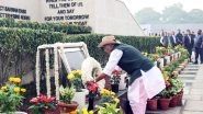 India News | Defence Minister Rajnath Singh Lays Wreath at National Police Memorial, Pays Tributes to Police, Paramilitary Forces