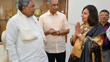 India News | Biocon Chief Kiran Mazumdar-Shaw Meets Karnataka CM Siddaramaiah