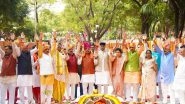 India News | MP CM Mohan Yadav Participates in Govardhan Parv Celebrations in Bhopal, Honours Cow Service Organisations