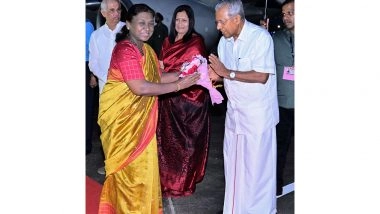 India News | President Murmu Arrives in Kerala on a Four-day Official Visit