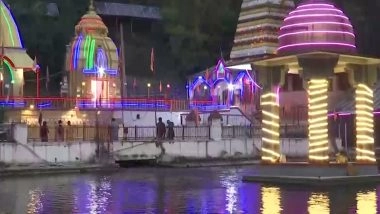 India News | J-K: Kashmiri Pandits Celebrate Diwali at Surya Mandir in Anantnag, Pray for Peace, Harmony
