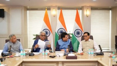 India News | Union Ministers Piyush Goyal, Sarbananda Sonowal and Bhupender Yadav Review Progress of Vadhavan Port Project