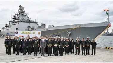 World News | INS Sahyadri Arrives at Yokosuka for India-Japan Maritime Exercise JAIMEX 25