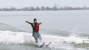Sports News | J&K: Kashmir's Dal Lake Hosts Water Skiing Events