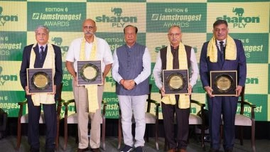Business News | Voices of Strength: SharonPly Honours Army Veterans Turned Defence Analysts at the 6th Edition of #IAmStrongest Awards 2025