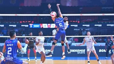 Business News | PVL 2025: Ahmedabad Defenders Hand Mumbai Meteors Their First Defeat of the Season
