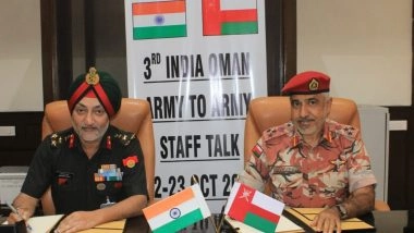 World News | India, Oman Hold 3rd Army-to-Army Staff Talks in New Delhi to Strengthen Defence Cooperation
