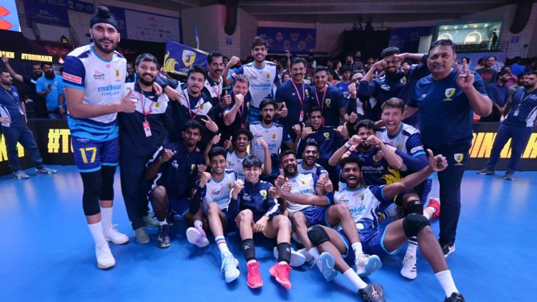Business News | PVL 2025 Season 4 (Match 33): Kochi Blue Spikers Sign off with Spirited 3-1 Victory over Ahmedabad Defenders