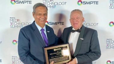 Business News | A Global Honour: Ujwal N. Nirgudkar Felicitated by SMPTE for Promoting International Standards for Advancing the Indian Film Industry