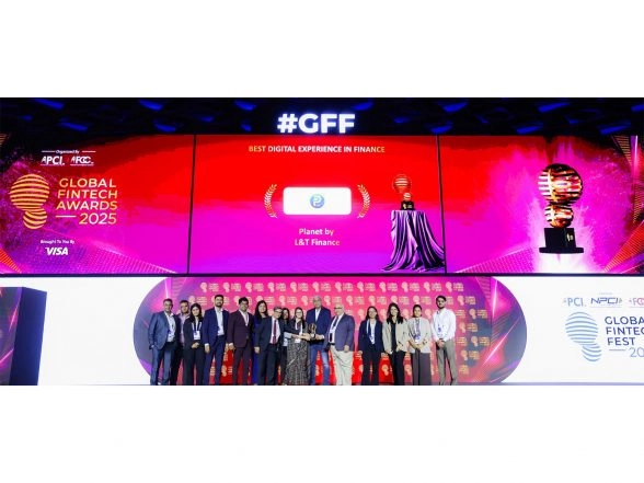 Business News | L&T Finance Ltd. Wins 'Best Digital Experience in Finance' Award at the Global Fintech Fest 2025