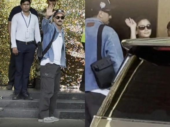 Entertainment News | Ranbir-Alia Make Stylish Appearance at Kalina Airport with Daughter Raha