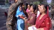India News | J-K: Local Women Apply 'Tilak' on Indian Army Personnel on Bhai Dooj in Poonch