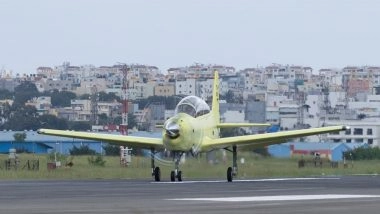 India News | HAL's First HTT-40 Series Production Aircraft Takes Maiden Flight in Bengaluru, Set to Train Next-gen Air Warriors