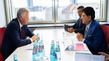 World News | Piyush Goyal Shares India's Progress in Manufacturing with ABB Group CEO