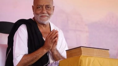 Business News | Morari Bapu Embarks on a Second Historic 'Ram Yatra' -- Retracing the Sacred Footsteps of Lord Ram During Exile and Back