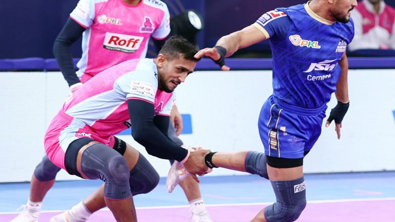 Sports News | PKL: Jaipur Pink Panthers Secure Impressive Win over Haryana Steelers in Play-in 1
