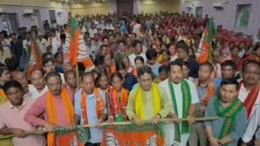 India News | Tripura CM Manik Saha Attends Karyakarta Sammelan in Mandai