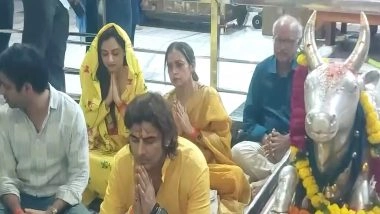 Entertainment News | Madirakshi Mundle, Rohit Bakshi Seek Blessings at Mahakaleshwar Temple in Ujjain