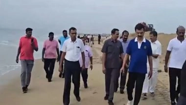 India News | Tamil Nadu: CM Stalin Inspects Adyar River, Reviews Rain Preparedness Amid Alerts
