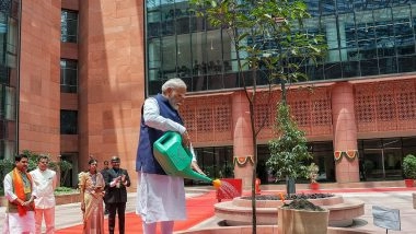 India News | Mann Ki Baat: PM Modi Calls for Sustainable Practices, Highlights Waste-to-meal Initiative, Water Body Revival, Mangrove Conservation Projects and 'Ek Ped Maa Ke Naam' Campaign