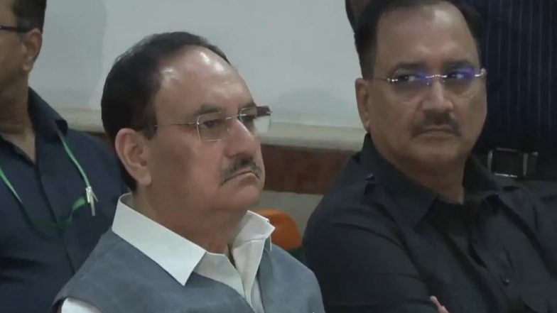 Mann Ki Baat 2025: BJP National President JP Nadda Along With Other Ministers Listens to PM Narendra Modi’s Monthly Radio Broadcast 127th Edition in Delhi