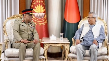 World News | Pakistan Army's Top General Mirza Meets Bangladesh's Interim Leader Muhammad Yunus
