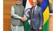 World News | VP Radhakrishnan Holds Talks with Mauritius PM in Seychelles, Reflects on Historical Ties with Nation